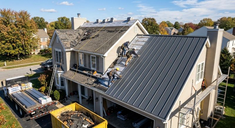 Aluminum Roof Replacement detail